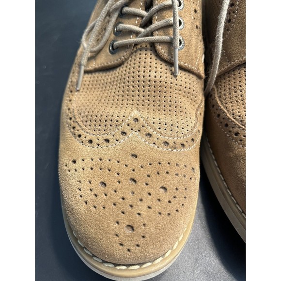 Johnston & Murphy Wingtip Dress Shoes Suede Brown Leather Lace Up Men’s 8M - Picture 13 of 16